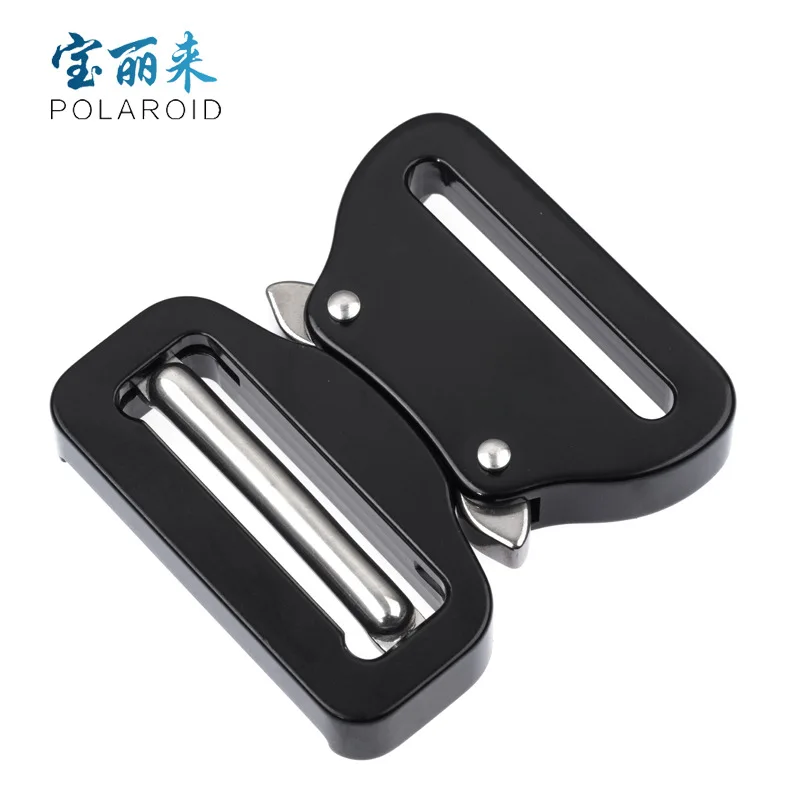 

Aluminum Die-Casting Aviation Aluminum Safety Plug Oxide Black Tactical Belt Release Buckle Military Release Buckle