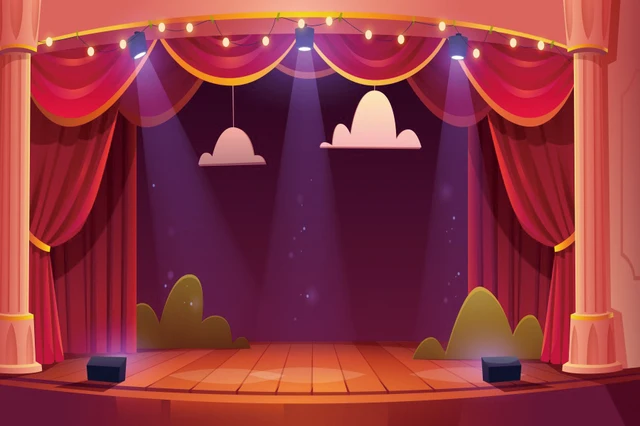 Children Hollywood Talent Show Stage Photo Background Spotlight Circus  Theme Party Backdrop Photography Kids Birthday Banner - AliExpress Consumer  Electronics