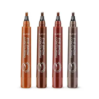 

Four-fork eyebrow pencil Long-lasting Anti-sweat Waterproof No makeup makeup Liquid eyebrow pencil Four-head eyebrow pencil