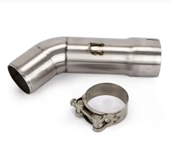 

Slip on Motorcycle modified exhaust pipe stainless steel middle section suitable for YZF FZ8 FZ800