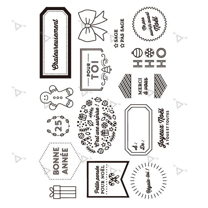 

French 2020 Transparent Clear Rubber Stamp Sheet Cling Scrapbooking Photo Album PaperCard DIY Craft Album Diary
