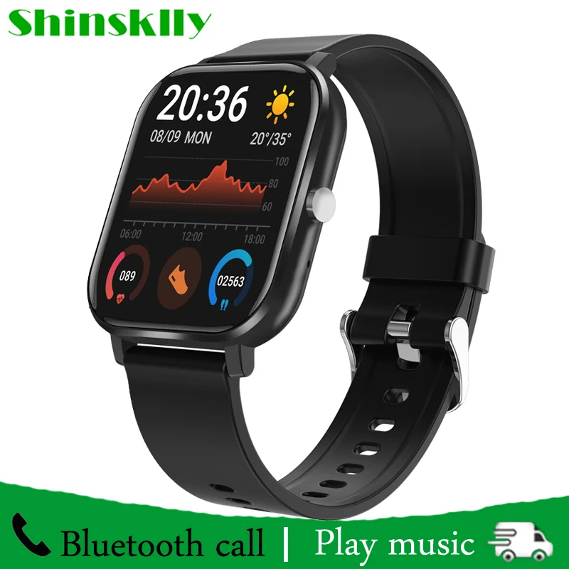 US $20.50 Smart Watch Men Custom Dial Bluetooth Call Sport Fitness Bracelet IP67 Waterproo Music Control Full Touch Watch Smartwatch Women