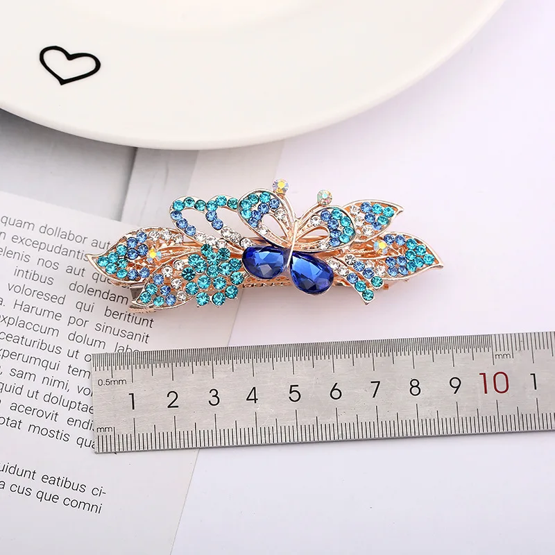 

Oriental Beauty Color Rhinestone Alloy Ladies Hair Clip Bowknot Fashion Exquisite All-match Spring Clip Hair Accessories A37