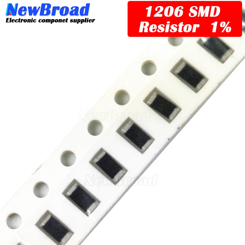 100pcs 1206 Smd Resistor 1% 1.5k 1k5 Ohm Chip Resistor 0.25w 1/4w
