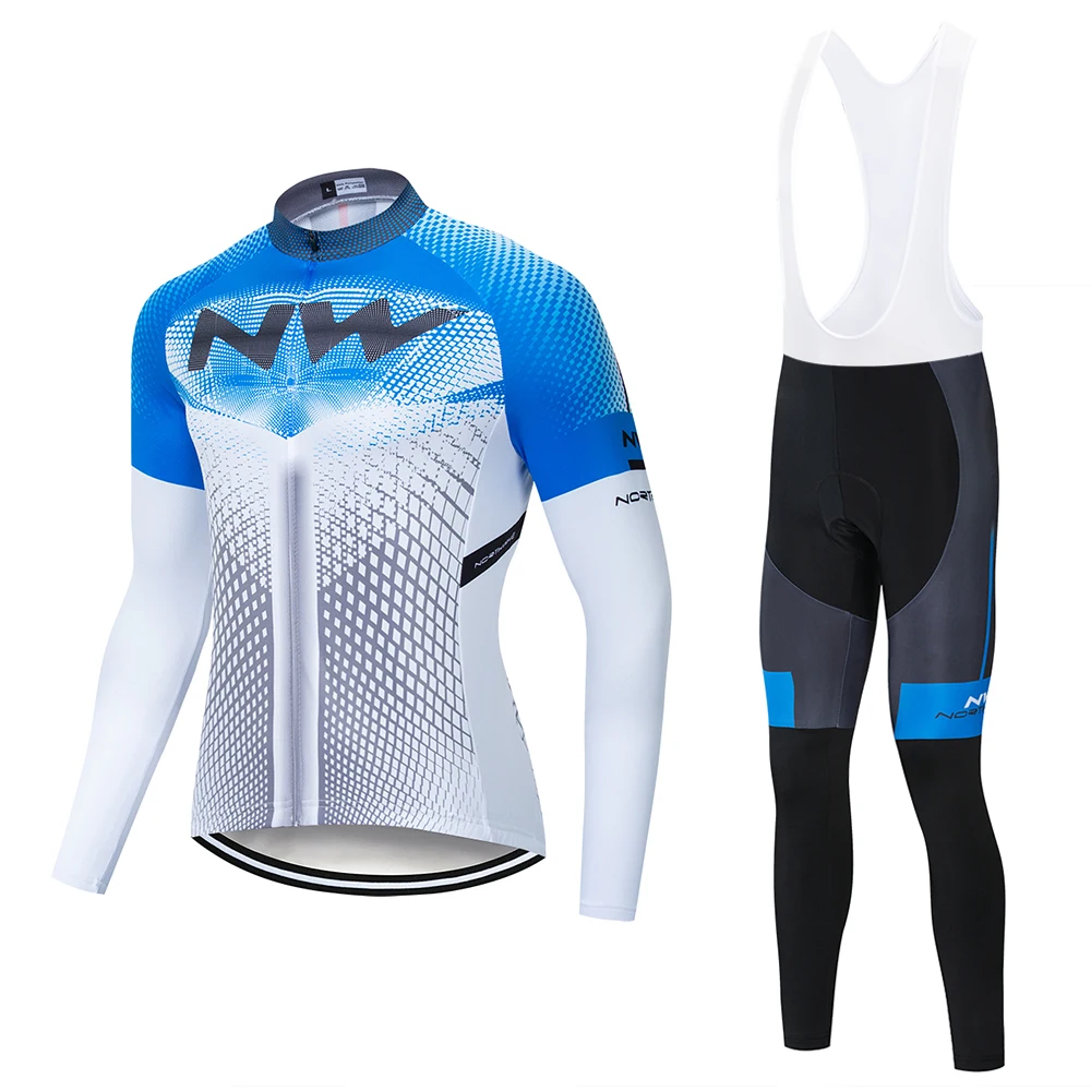 Pro Team NW Ropa Ciclismo Hombre Триатлон Radfahren набор Radfahren Kleidung Northwave Radfahren Bib Hosen набор - Цвет: Long Cycling set