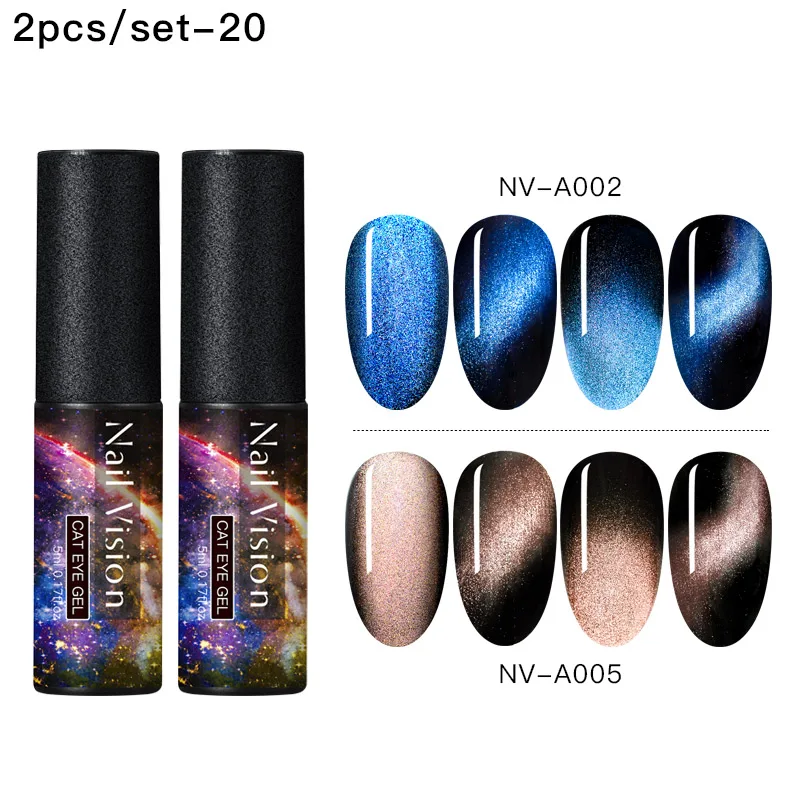 Nail Vision 5 мл 7D Гель-лак для ногтей с эффектом «кошачий глаз» лак Магнитный впитывающий УФ гель-Лаки звездное небо нефритовый эффект лак DIY маникюр гель - Цвет: ZH07310