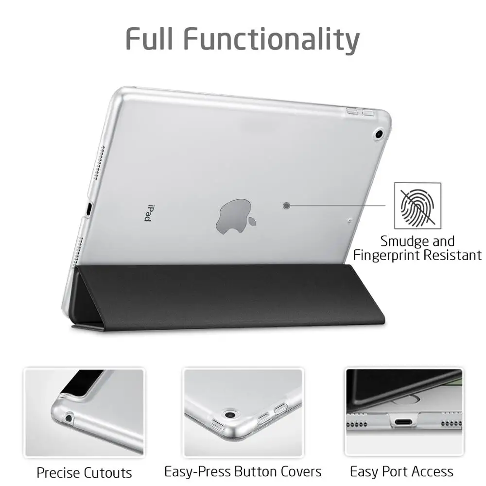 Магнитный чехол для Apple iPad Air 2013(Air 1) A1474 A1475 A1476 9,7 дюймов LTE чехол из полиуретановой кожи для планшета с функцией автоматического пробуждения и сна Smart Cover