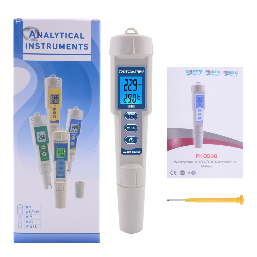 de ph tds ec medidor de temperatura