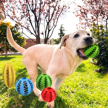 

Wholesale Pet Dog Toys Funny Interactive Elasticity Ball Dog Chew Toy For Dog Tooth Clean Ball Of Food Extra-tough Rubber Ball