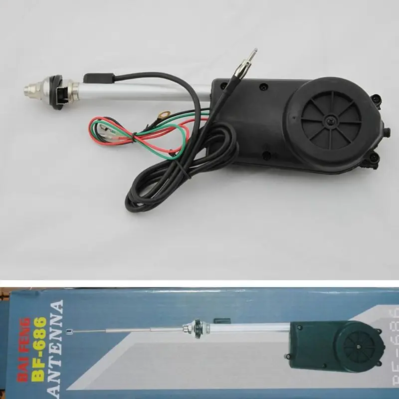 12V автомобиля, автоматические вытяжные собачьи поводки антенна комплект Авто AM и FM радио Электрический Мощность мачты Карро антенна
