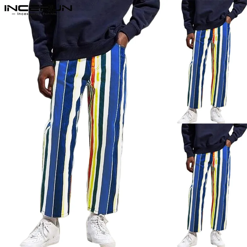 rainbow stripe sweatpants mens