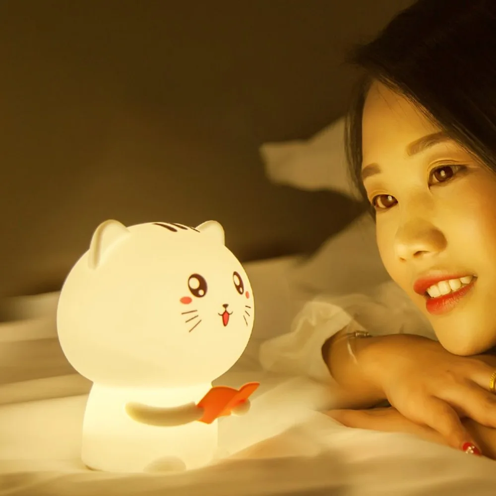 Led Cat ночник декоративное освещение для дома креативная атмосфера огни Мода Профессиональный