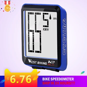 

Wireless Bicycle Computer Waterproof Bike Speedometer Thermometer Speed Distance Time Measure with LCD Light Odometer bicicleta