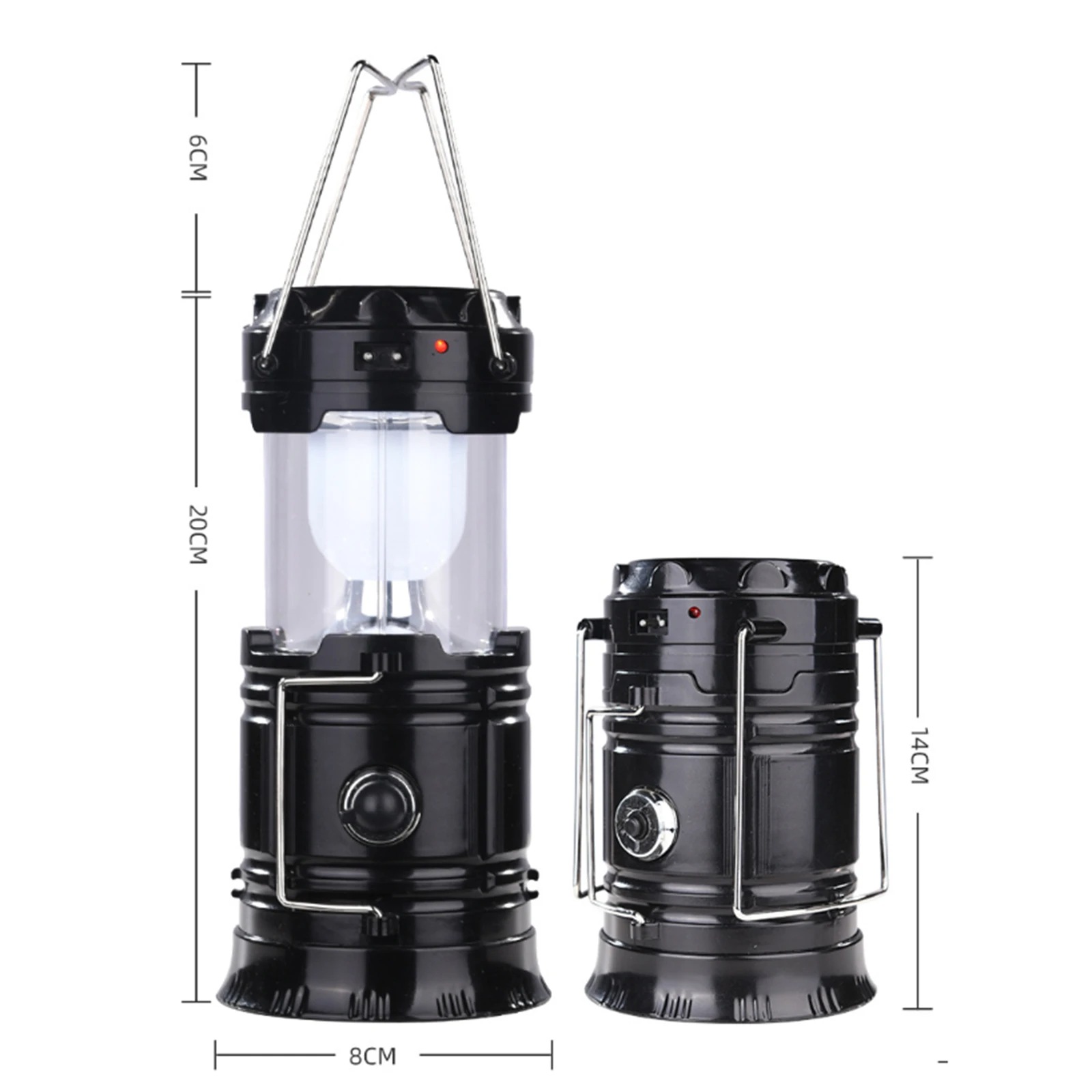 

Outdoor Camping Home Lantern Retractable Emergency Lighting Camping Light Lantern Solar Charge Portable Emergency Night Led