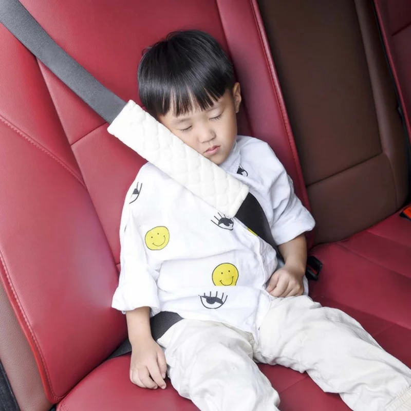 2pcs Auto Child Cotton Safety Belt For Cars Shoulder Protection Car-styling Pad On The Seat Belt Cover Seat Belts Pillow