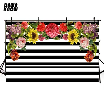 

DAWNKNOW Floral Vinyl Photography Background For Baby Forest Photo Shoot Backdrop For Wedding Photo Studio G973