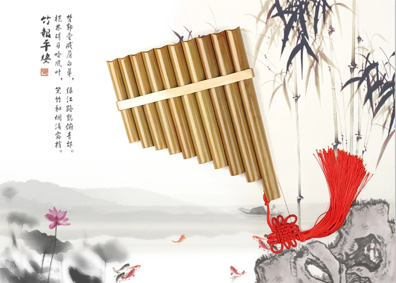 Китайский народный музыкальный инструмент Pan Flute Bamboo Panflute 10 труб духовой инструмент Panpipes Flauta ручной работы легко носить с собой