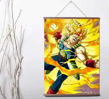 

Dragon Ball SuperZ Bardock Art Canvas poster decoration painting with solid wood hanging scroll