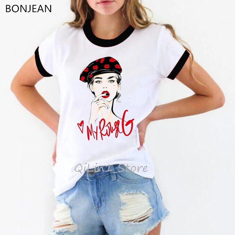 Модная футболка с принтом в Корейском стиле хипстерская модная для женщин