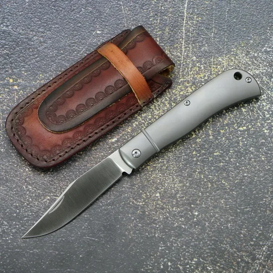 TIGEND HJ110 складной нож S35VN лезвие титановая ручка для кемпинга охоты на открытом воздухе выживания кухонные ножи для фруктов практичный EDC инструмент - Цвет: gray