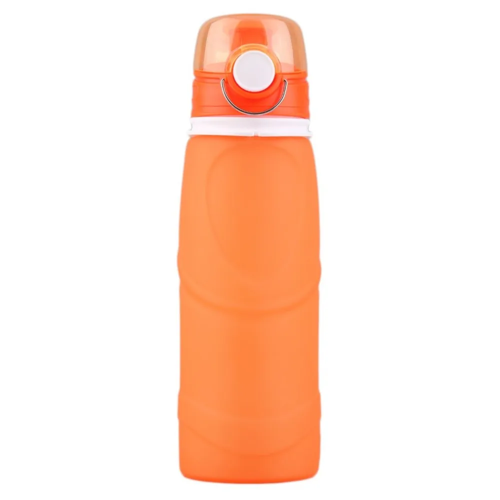 

2018 New 750ML Sport Water Bottle Silicone Folding Sports Kettle Fashionable Portable Sports Equippment Outdoor Camping