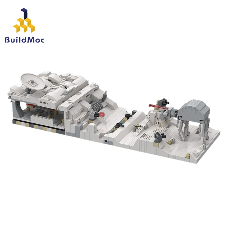 Buildmoc Space Wars Фигурки из кино микро хот-АТ (Millennium Кессель Run Тысячелетнего Сокола