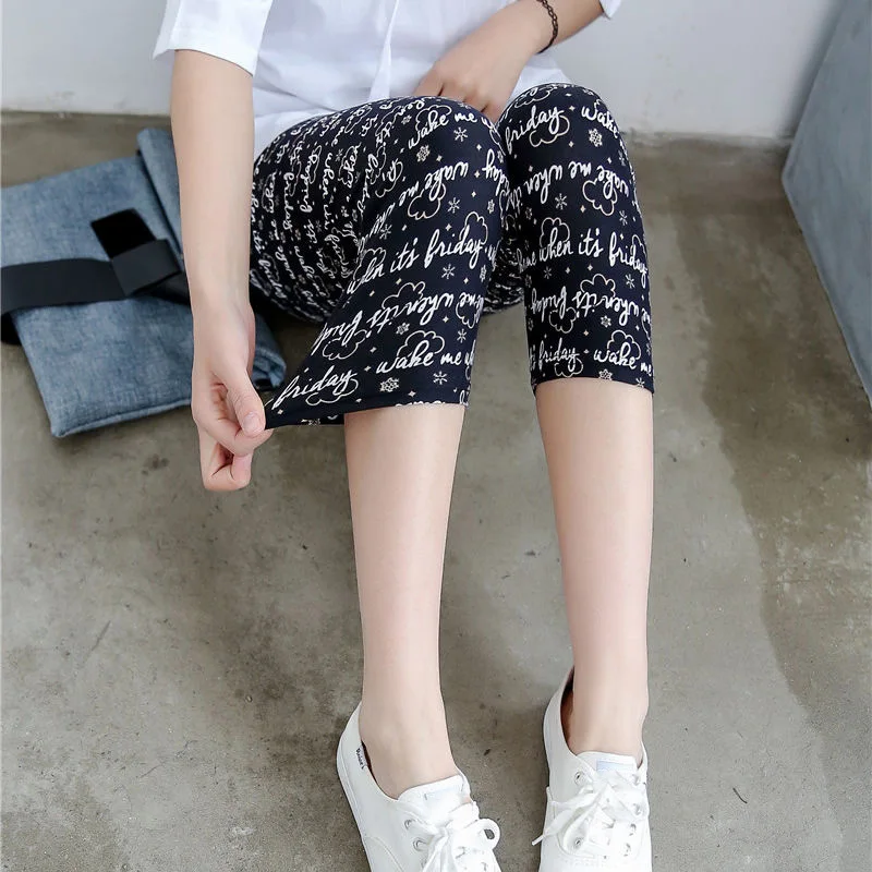 

VIIANLES Push Up Leggings Women Workout Trousers Short Pants Fitness Leggins Lady Clothes Letter Printed Leggings