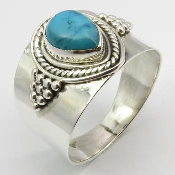 

Solid Blue & Green Cab Turquoises Ring Size 11 Wholesale Gift