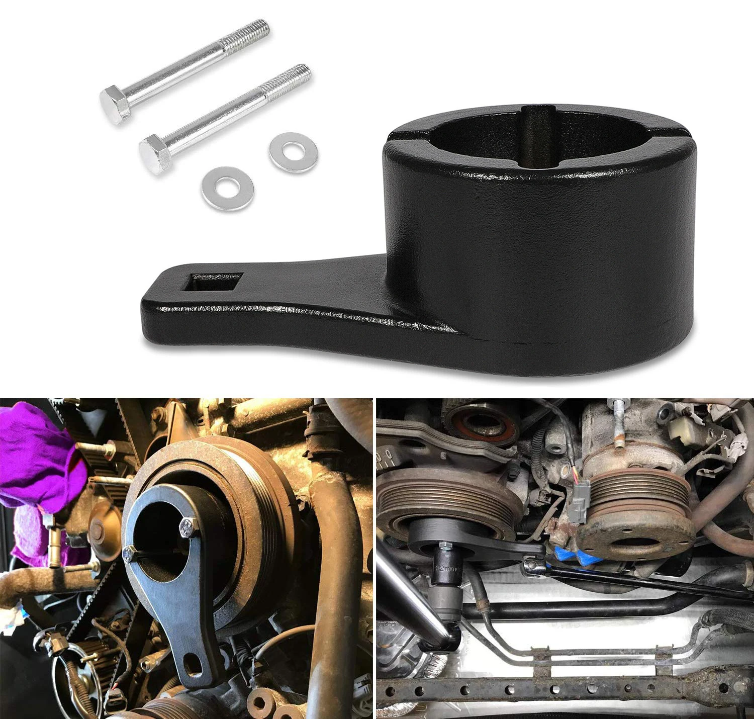 Держатель Harmonic демпферного шкива для Lexus и коленчатый вал Toyota Crank Holding Tool с 2 шт.
