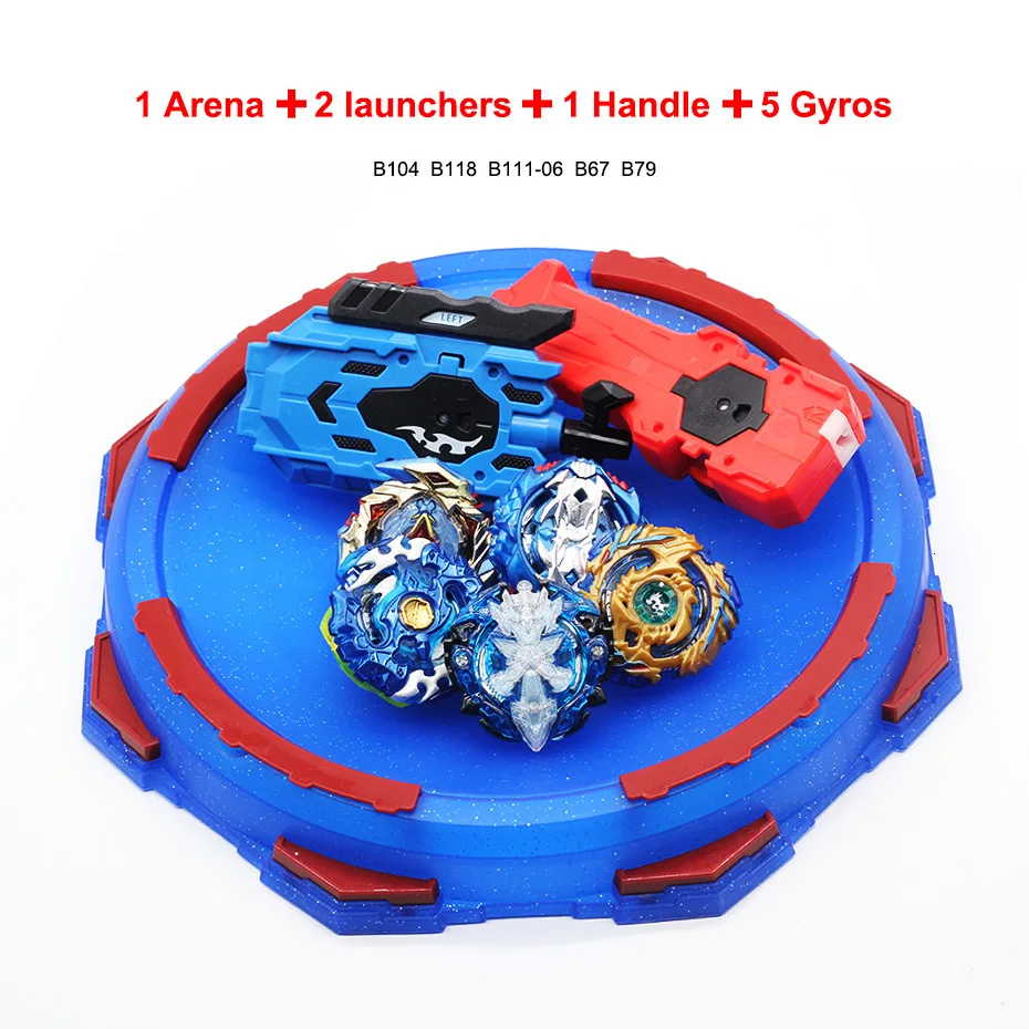 5pcs set 08 Beyblade B-150 B-145 Burst игрушки с пусковым устройством стартер и арена игрушка Металл Fusion Бог спиннинг Топ bayblade лезвия игрушки - Цвет: 5pcs set 08