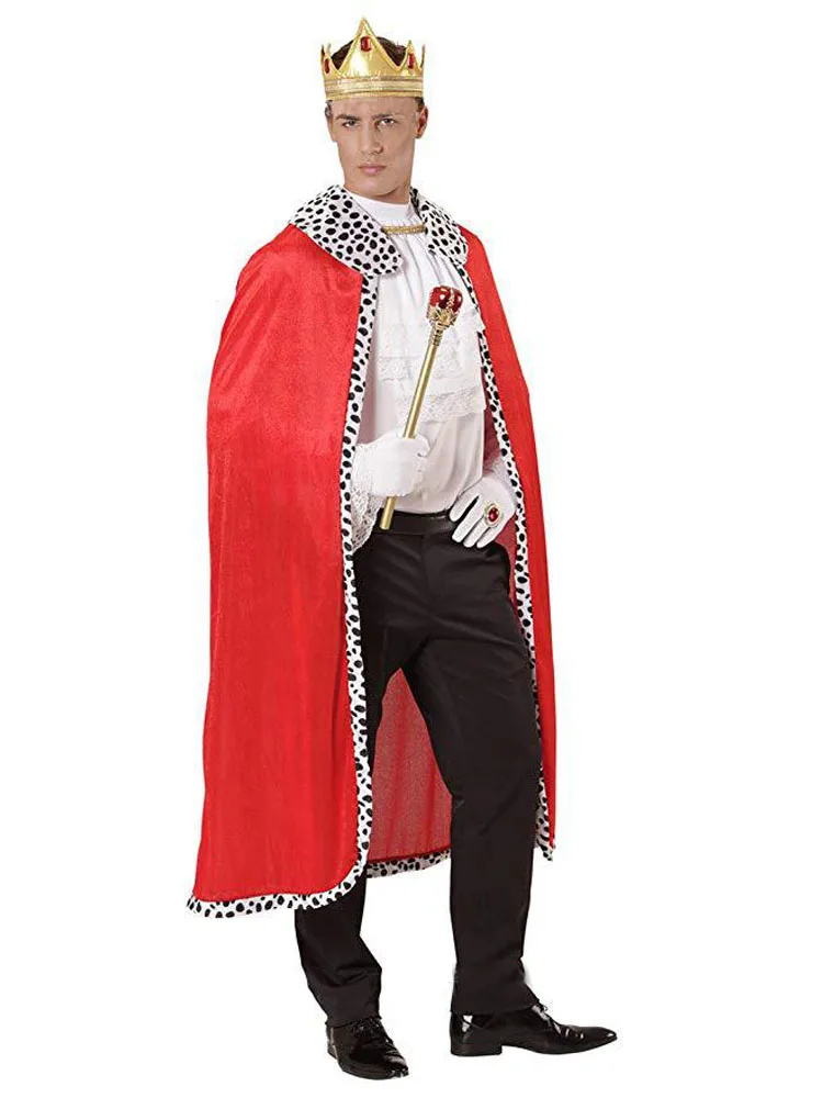 Boys Kids Costume Royal Kings Robe Crown Nativity Fancy Dress Medieval Tudor 