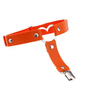 

Sexy Women Studded Love Heart Leg Garters Rivet Punk Goth Harajuku Handmade Belt Ring Garters Gift SEC88