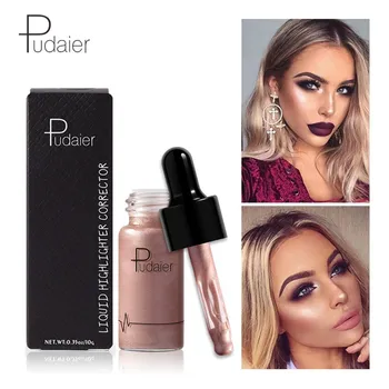 

Pudaier Liquid Highlighter Brightening Make Up Highlighter Concealer Face Bronzer Contouring Makeup Cream Iluminador Maquiagem