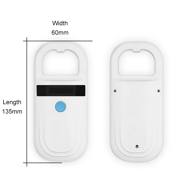 RFID Pets Scanner 134.2KHz FDX-B ISO11784/11785 Pet RFID Chip Reader For Dog Cat LCD Display Animal Microchip Scanner Tag Barcod
