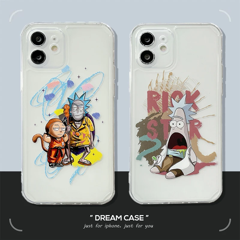Cute Funny scientist phone case For Apple iPhone12Pro max 7 8plus 11 XR XS MAX 11Pro Max Transparent Silicone soft backcover | Мобильные
