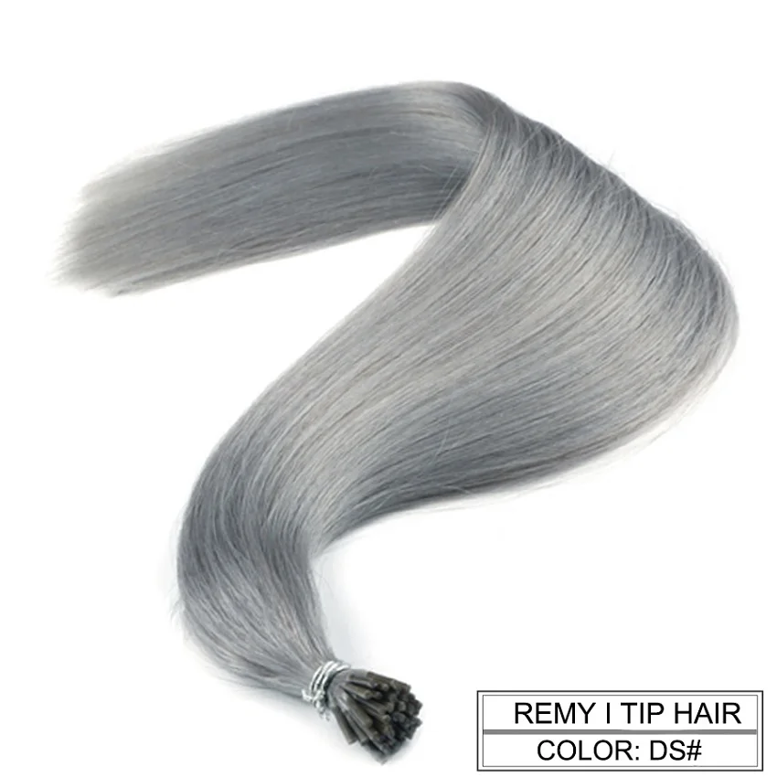 Neitsi, двойные нарисованные волосы Remy с I-Tip, человеческие волосы для наращивания, прямые кератиновые человеческие волосы для наращивания, 1,0 г/локон, 20 дюймов, 28 дюймов - Цвет: DS