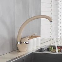 Simple Black Kitchen Faucet Hot and Cold Water Faucet Single Handle Mixer  Fast and Affordable Colorful  Faucet 5