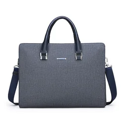 Saco do mensageiro do estudante de negócios da cor sólida dos homens simples saco oxford pano anti respingo mochila