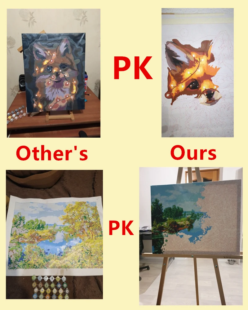 ڷ ׸ DIY  40x50 50x65cm  Ʒ  ǳ ĵ   ̼ ׸ 