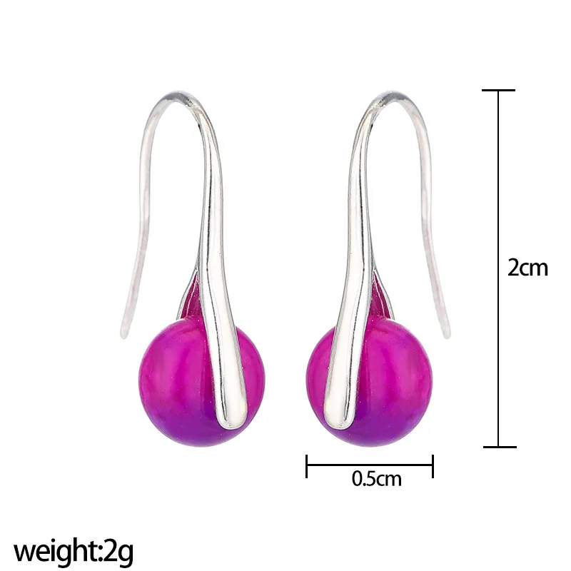 Meetvii Natural Amazonite Quartz Tiger Eye Stone Drop Earring Women Cool Wind Texture Natural Stone Earring DIY Making Jewelry - Image 5