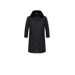 Fine long coat  with sheep shearing in it for winter suitable for outdoor entertainment such as fishing or stand guard or