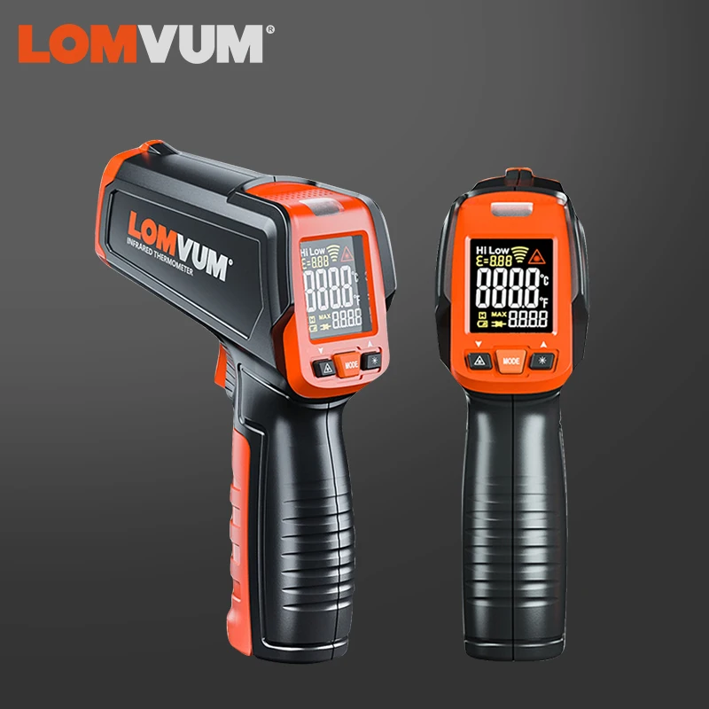 Kopen Lomvum Non Contact Digitale Lcd Display Thermometer Digitale C F Selectie Oppervlak Handheld Meter Pyrometer