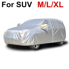 M L XL SUV Cover Coat Protector UV Protective Dust Rain Snow Water Proof Full Car Covers Indoor Outdoor D45