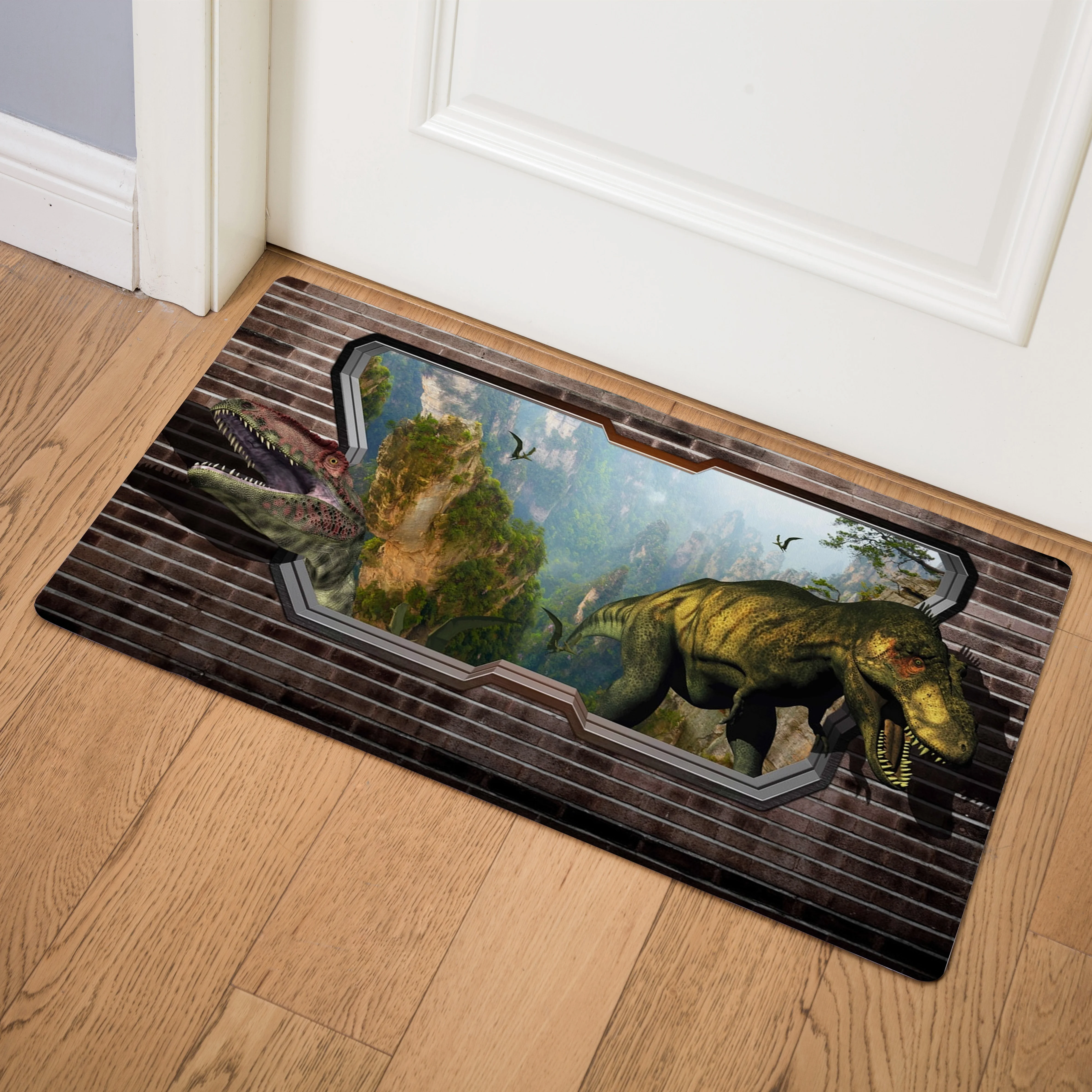 

Science Fiction Animal Dinosaur Enter Door Mat Kitchen Carpet Doormat Kitchen Mat Indoor Non-slip Bath Mats Welcome Floor Mats