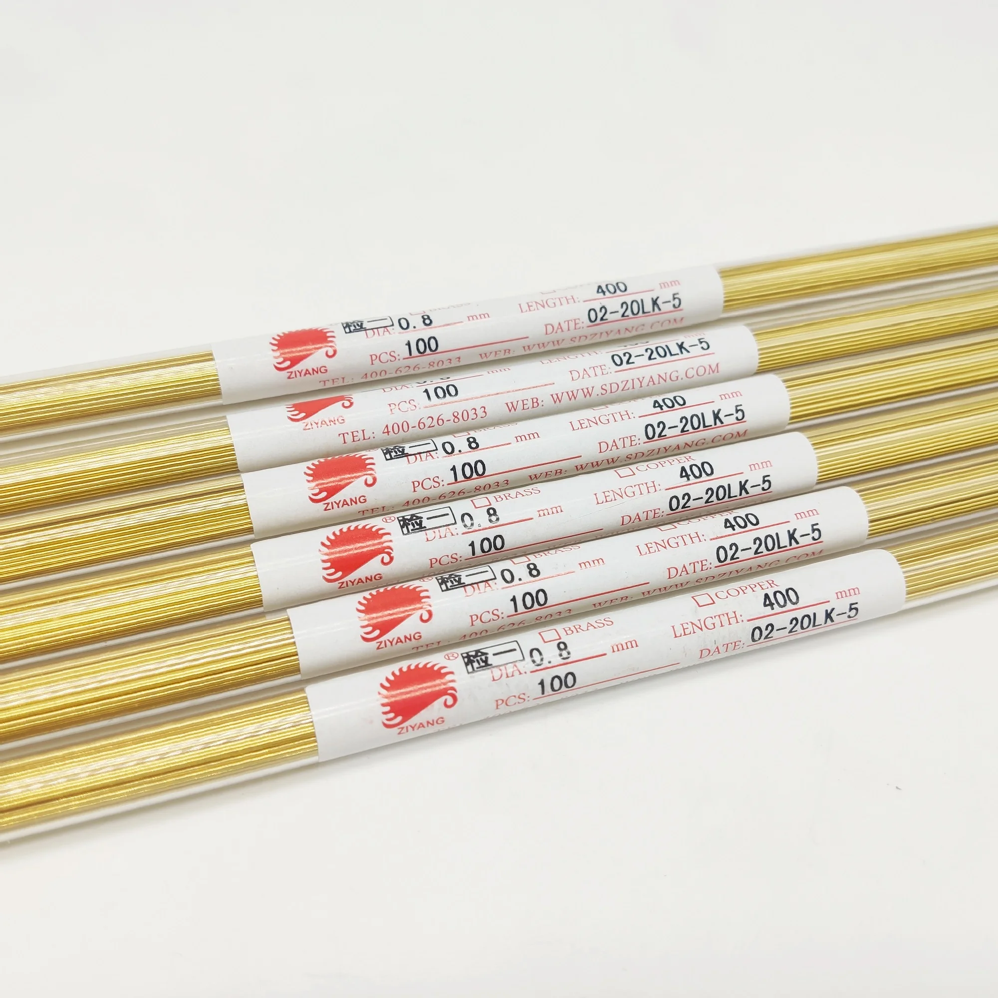 WEDM Brass Electrode Tube OD0.8*400mm Length Single Hole for EDM Drilling Machine | Инструменты