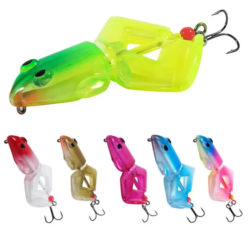 

1pcs 8cm 12.5g Fishing Lure Frog Propeller Foot Flippers Rotation Tractor Soft Bait Decoys Artificial Lures 6 Colors