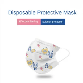 

Disposable Mask Anti Dust Children Face Mask Kids Dustproof Cartoon Three Layer Protective Mask Anti Pollution Face Mouth Masque