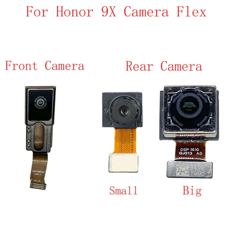 Back Rear Front Camera Flex Cable For Huawei Honor 9X 9X Pro Main Big Small Camera Module Repair Replacement Parts
