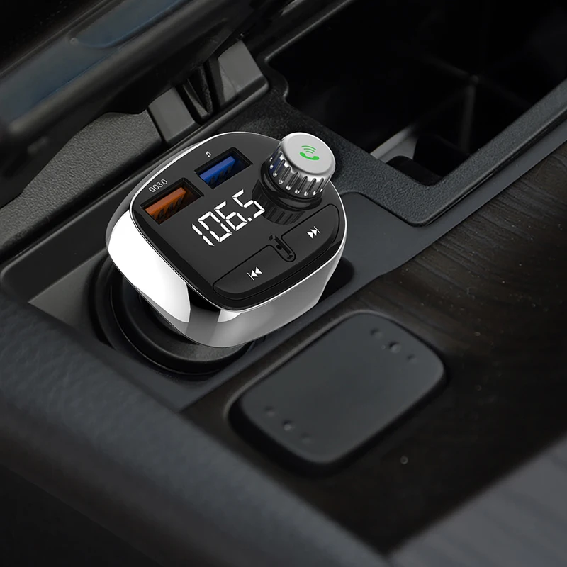 Автомобильное зарядное устройство Bluetooth MP3-плеер FM Музыкальный Радио беспроводной Hands-free Dual USB V6