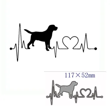 

metal cutting dies cut die mold Animal dog decoration Scrapbook paper craft knife mould blade punch stencils dies